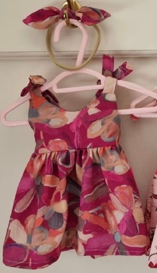 Dolls Dress & Bow Sets