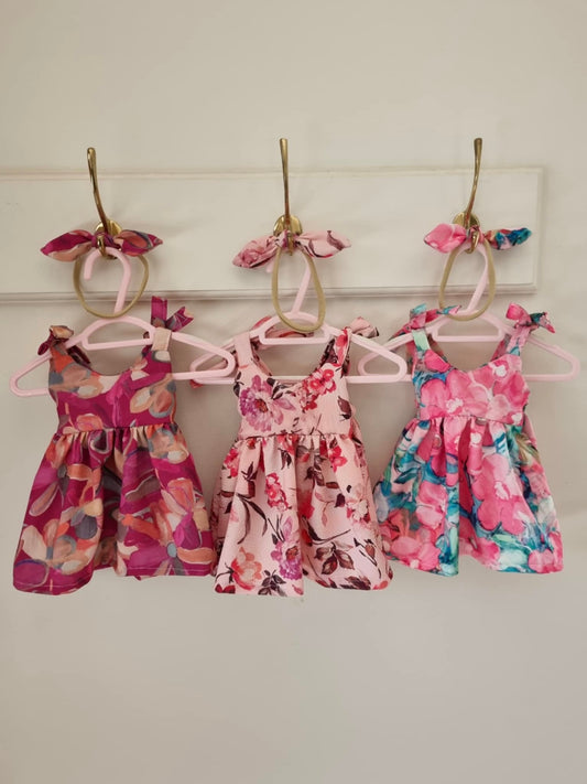 Dolls Dress & Bow Sets