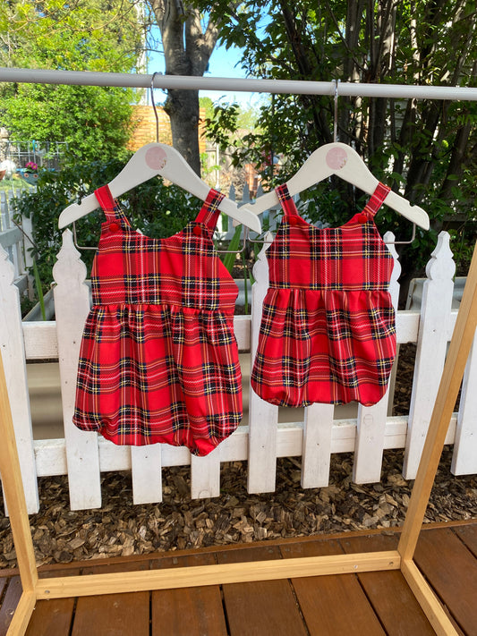 Christmas - Rosie Romper Tartan