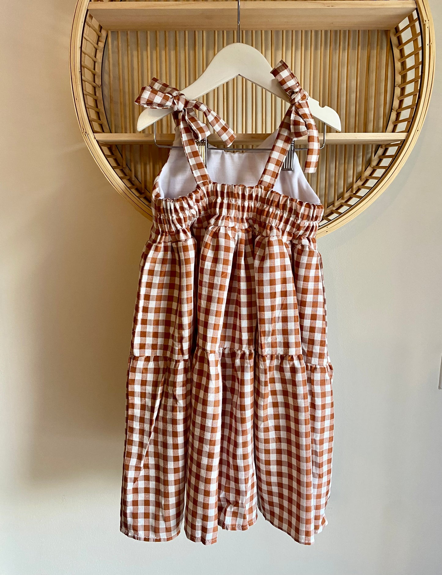 Dress - Candy Size 3 - Brown Gingham