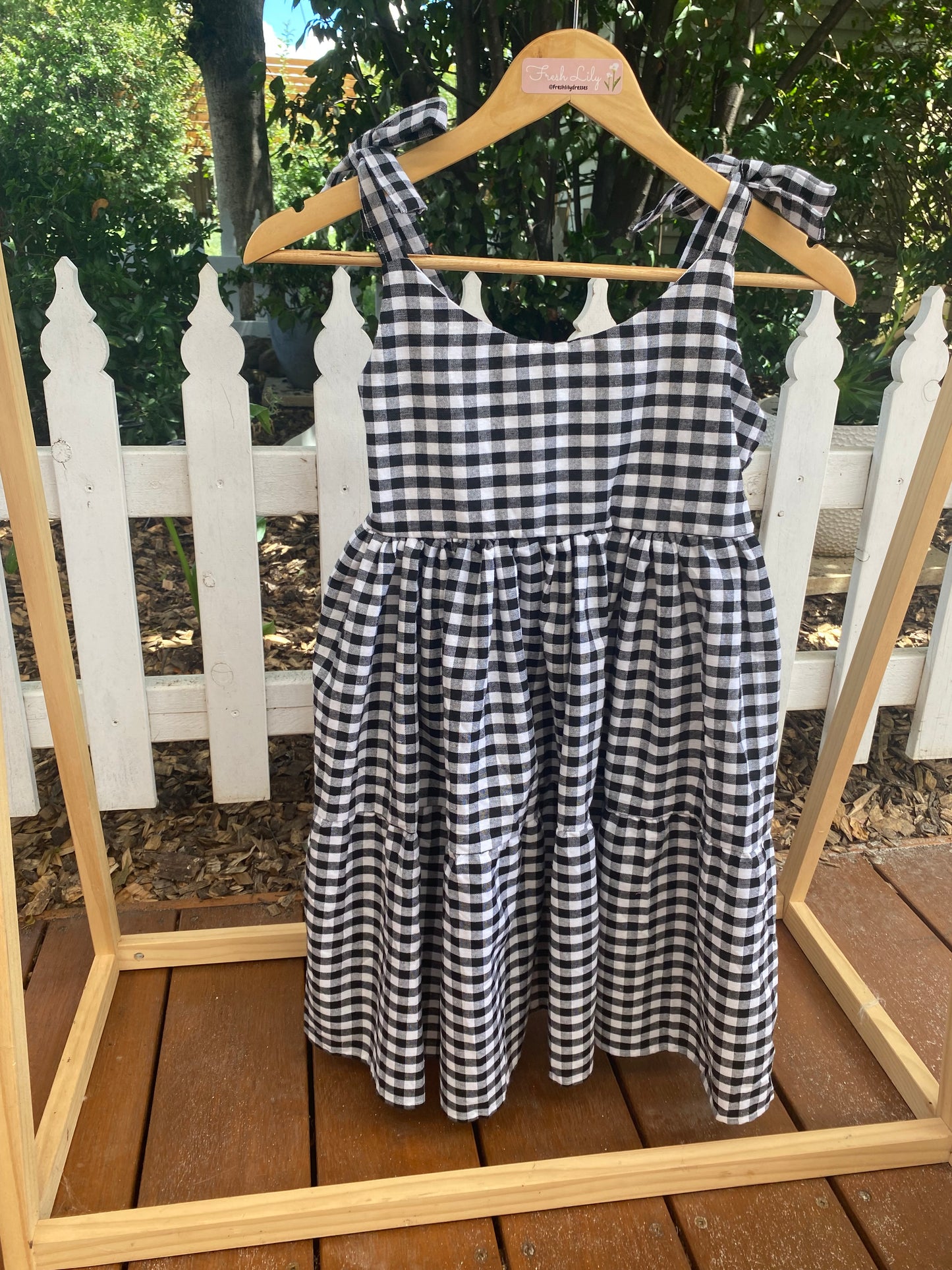 Dress Candy Size 12 - Black & White Gingham