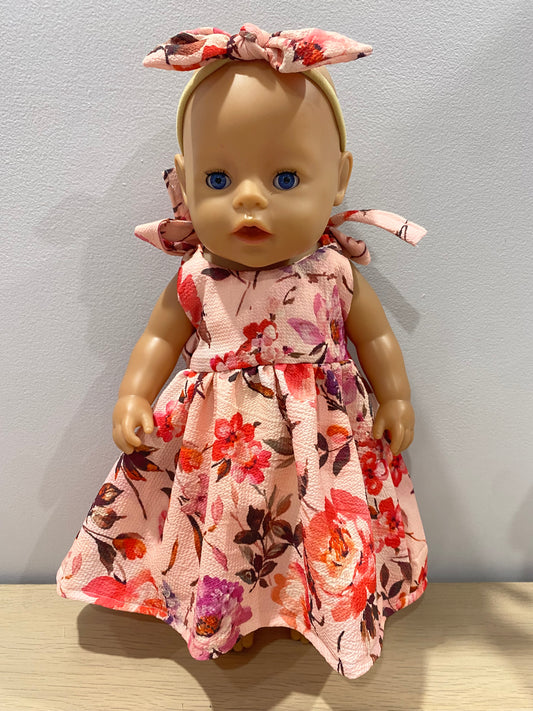 Dolls Dress & Bow Sets