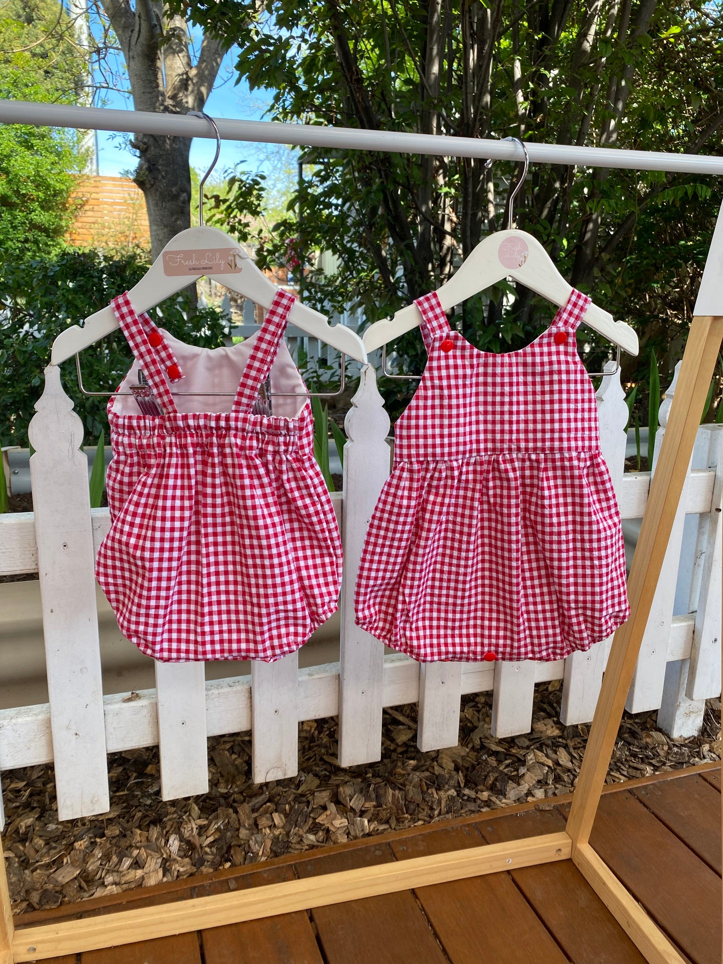 Christmas - Rosie Romper Red Gingham