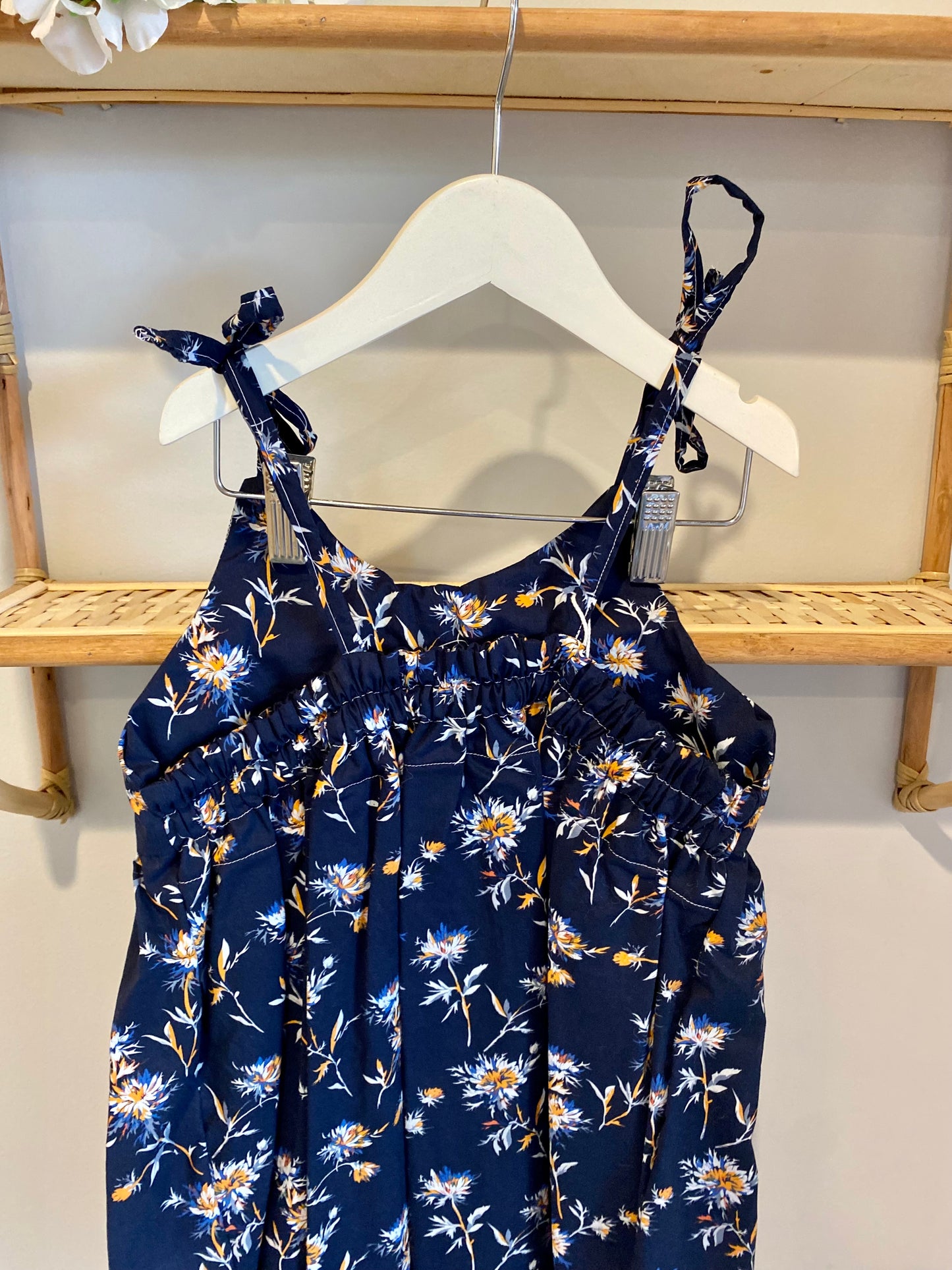 Little Girls Brodie Dress Navy Blue - Size 6