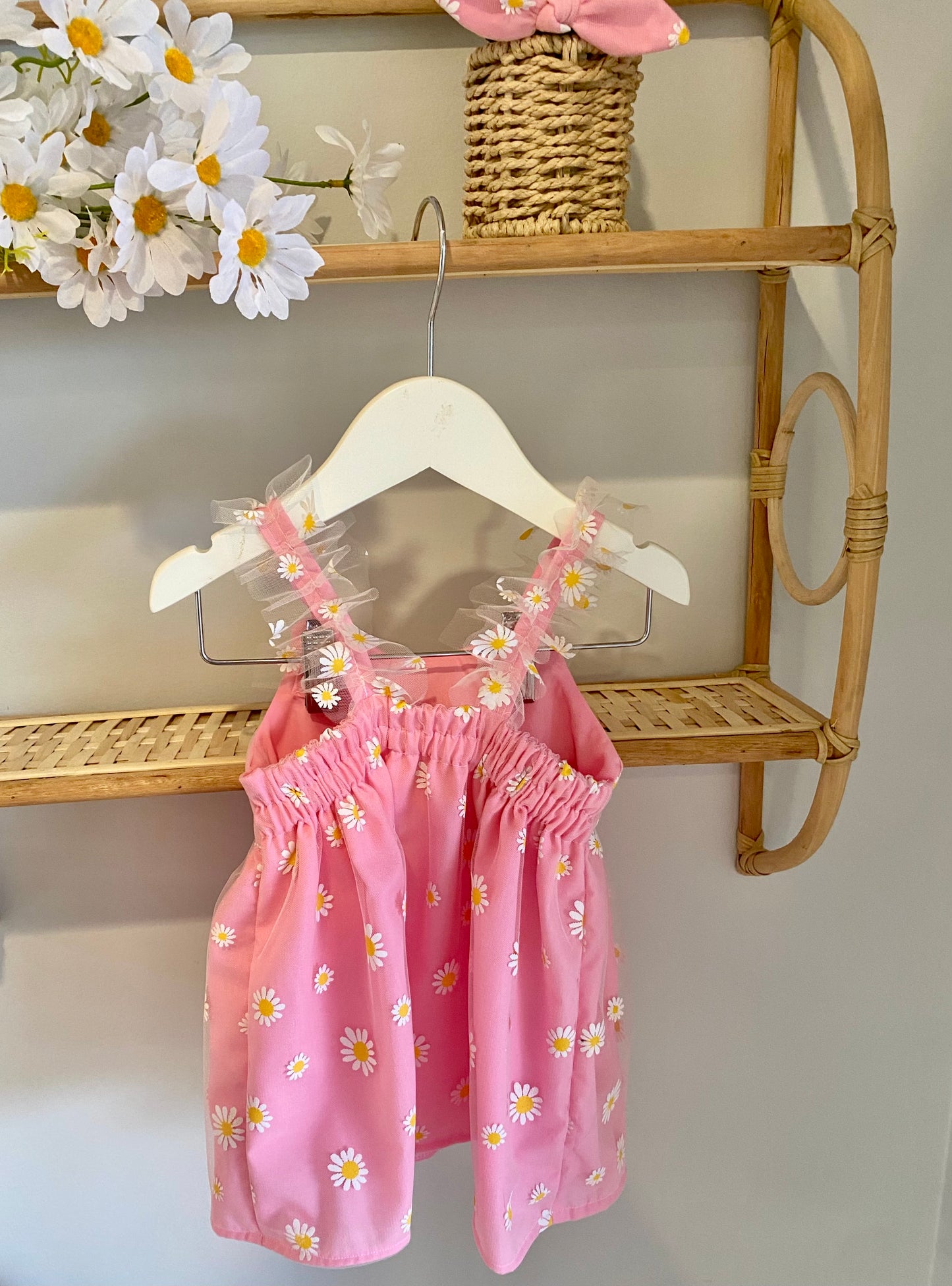 Size 0 - Tulle Brodie Dress Pink Daisy