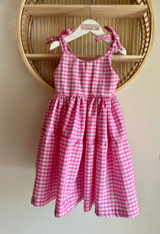 Dress Candy Size 4 - Pink Gingham