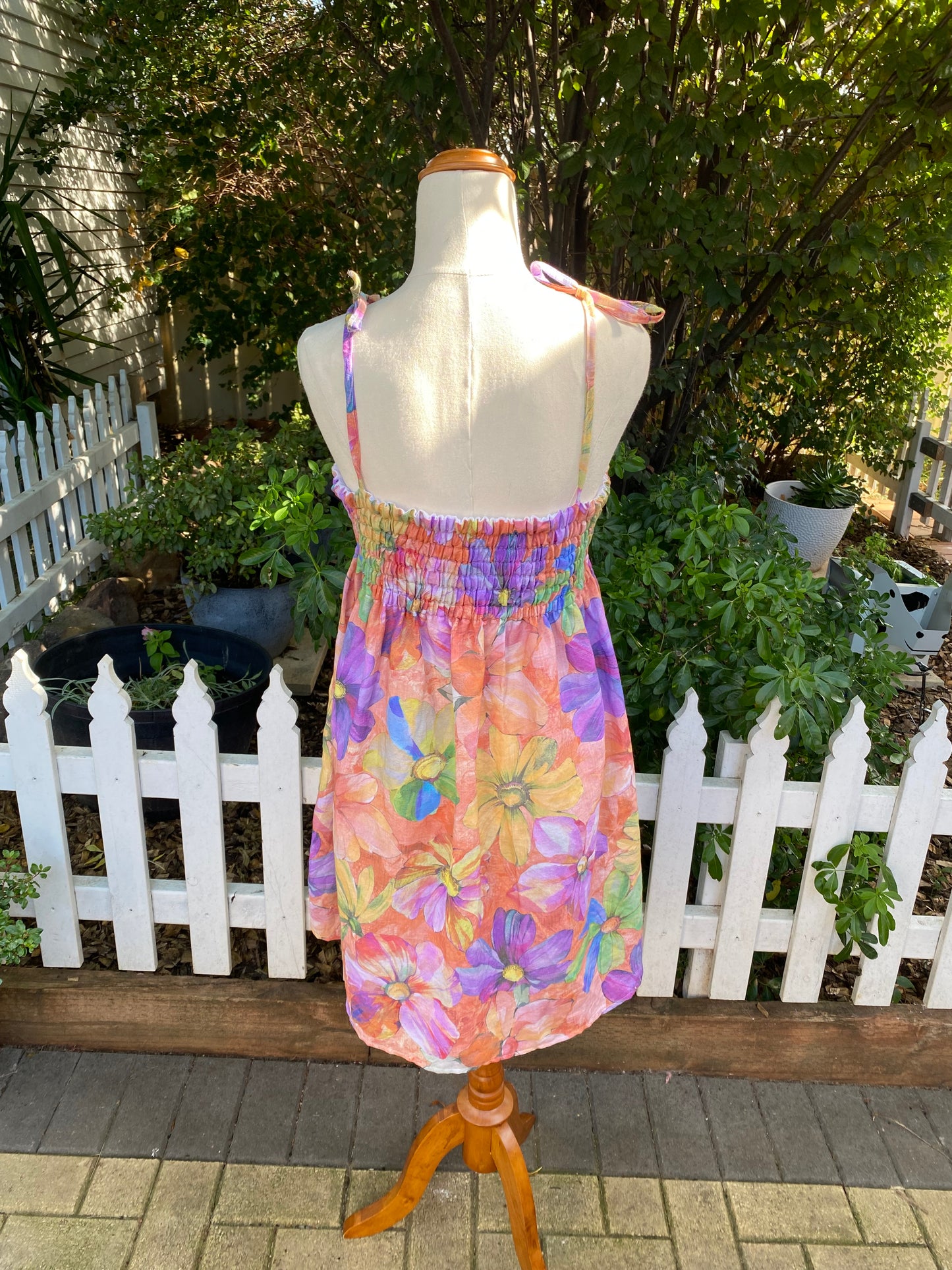 Katie Dress - Floral Linen (Short)