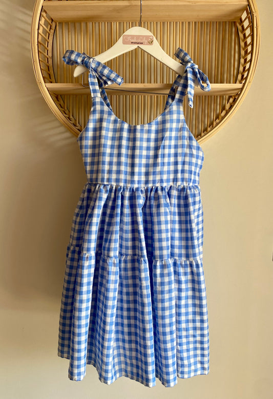 Dress Candy Size 8 - Blue Gingham