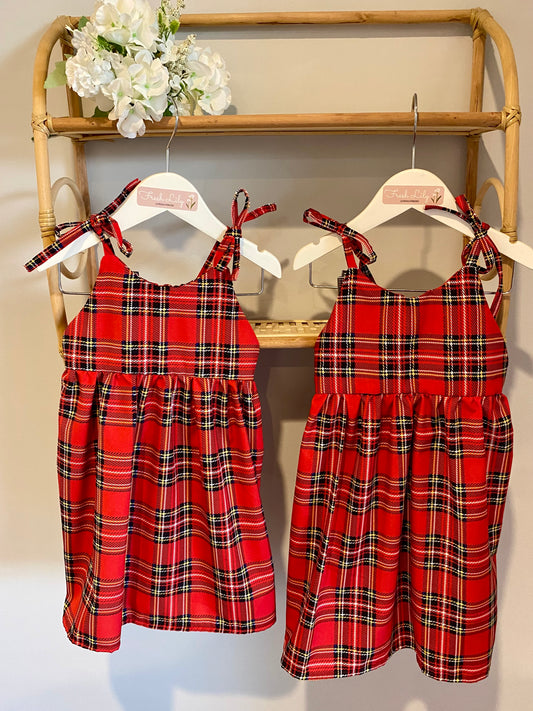 Little Girls Brodie Dress - Tartan