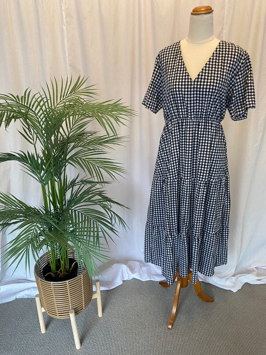 Kathryn Dress - Black & white gingham