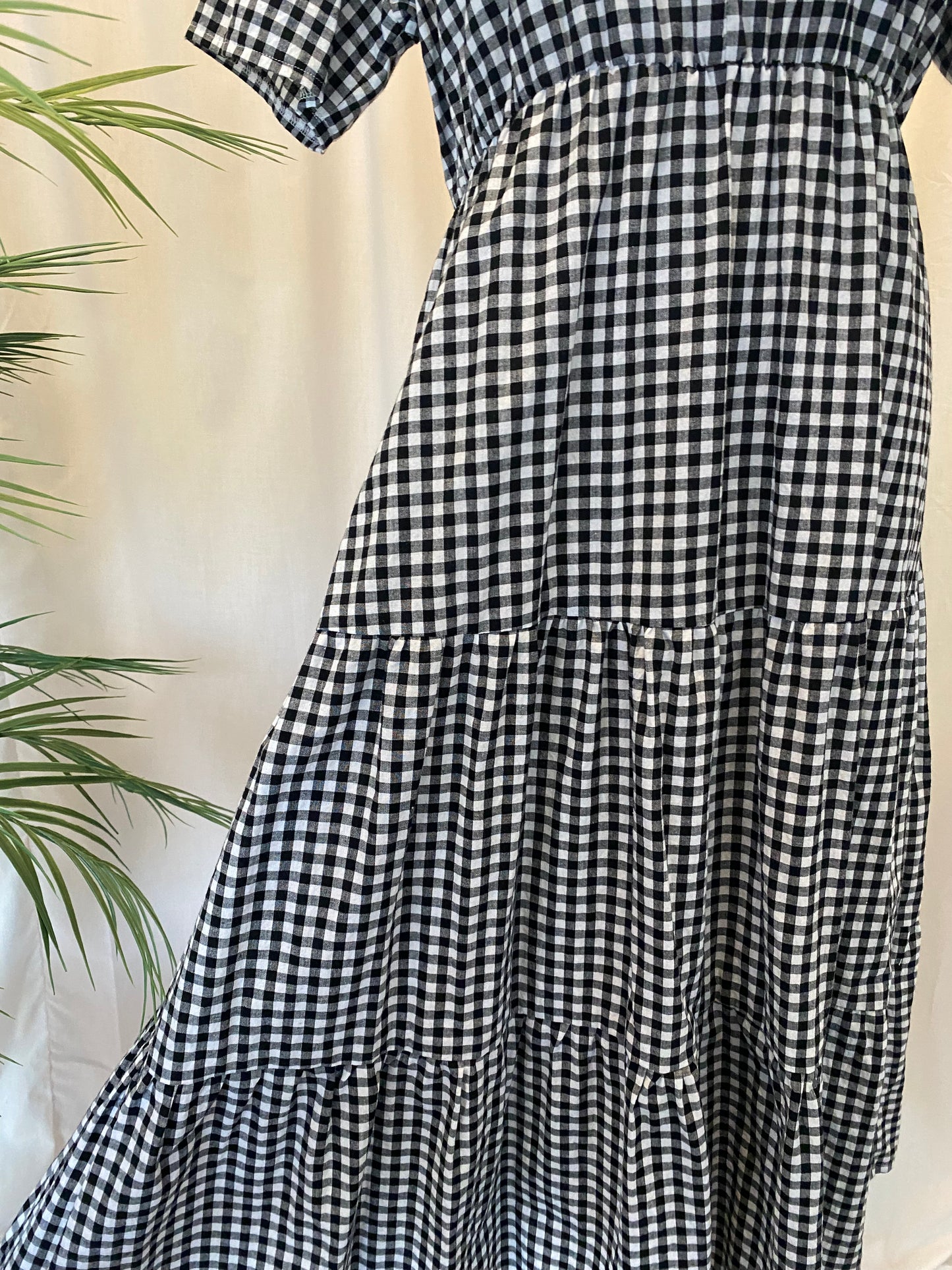 Kathryn Dress - Black & white gingham